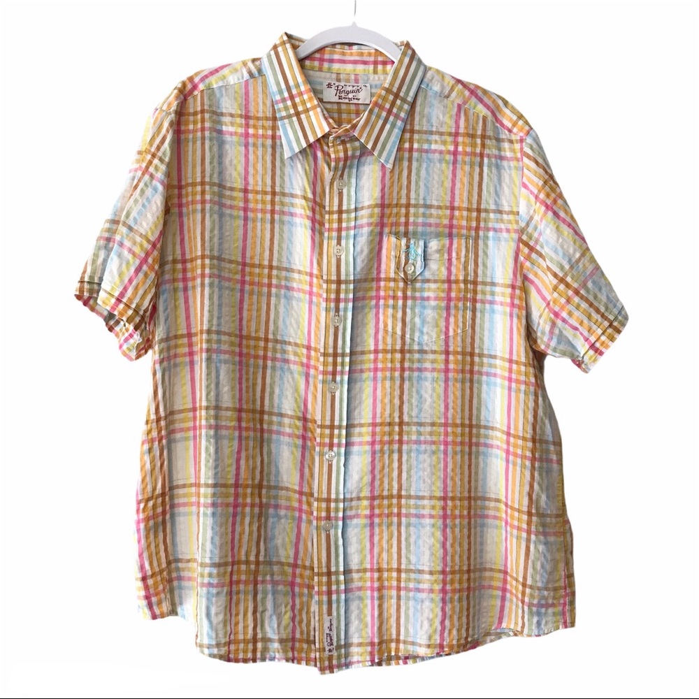 Original Penguin 100% cotton pastel button up XL
